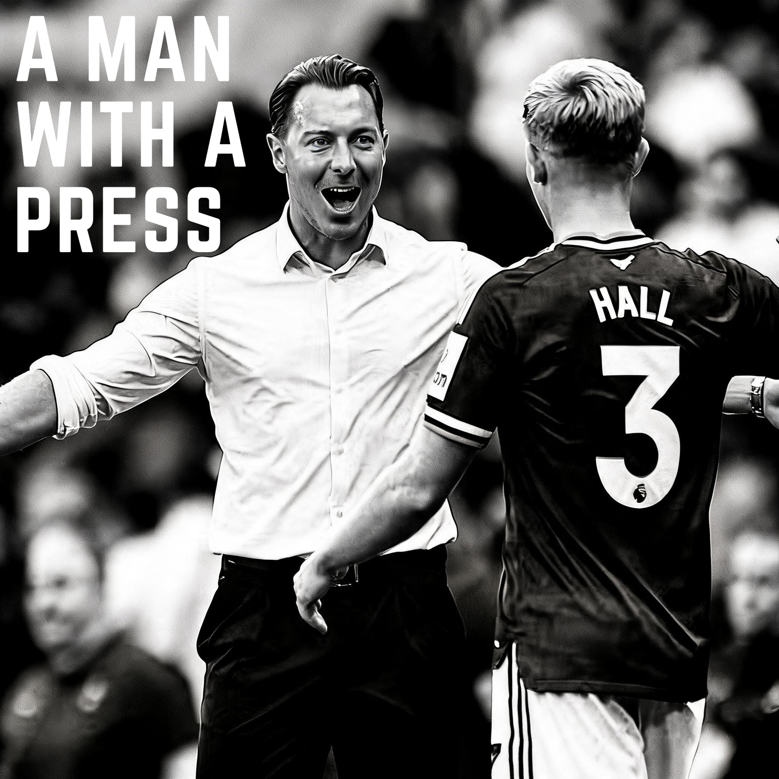 A Man With A Press